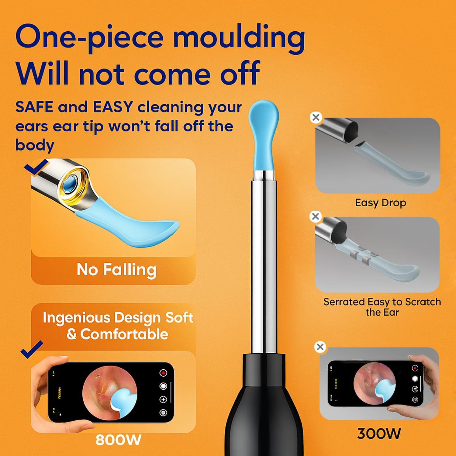 2 Pack Stainless Steel Ear Wax Removal Tools &ndash; Portable Ear Cleaner Kit with Ear Spoon & Spiral Tip, Reusable Ear Pick Cleaning Tool for Adults & Kids image number 3