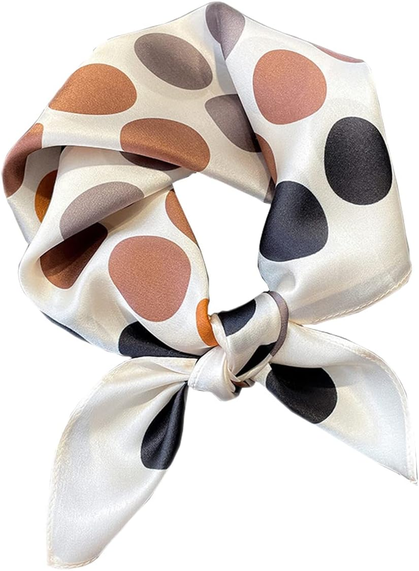 100% Real Mulberry Silk Square Scarf,Lightweight Neckerchief Head Scarf Scarves Bandanas Hair Scarf Neck Scarf for Women/Men