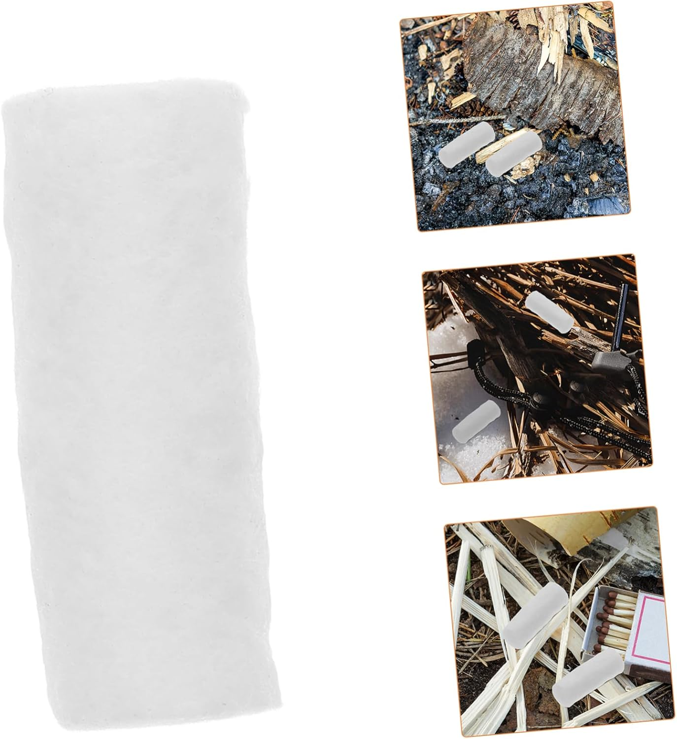 10Pcs Cotton Gauze Fire Sticks for Easy Ignition Great for Camping BBQ and Emergency Preparedness image number 4