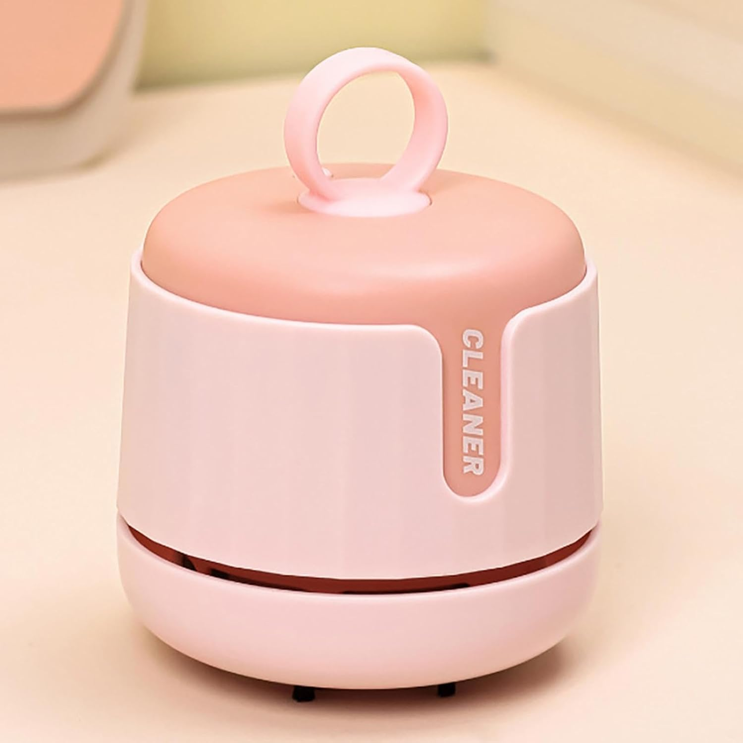 Dust Cleaner - Desktop Cleaners | USB Cleaner for Desks | USB Rechargeable Portable Dust Cleaner | 360 Degree Rotating Picking up Crumbs Cleaner with Soft Bristles for Study Room, Classroom image number 4