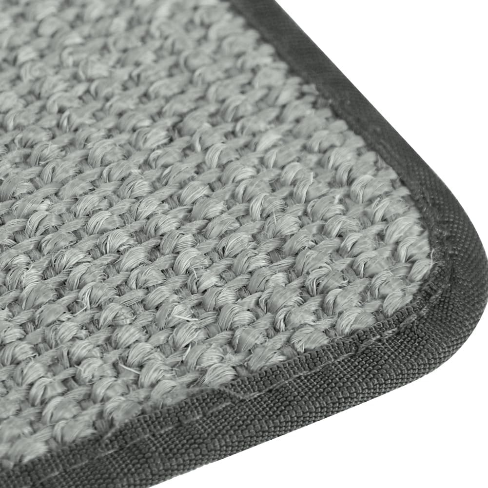 Cat Scratching Pad Natural Sisal Sofa Corner Furniture Protector Scratcher Mats Protecting Carpets and Sofas Couch Corner Furniture Anti-Slip Sisal Cat Repellent Mat for Sofa Bed Desk Legs - 2Pcs-Long White image number 6
