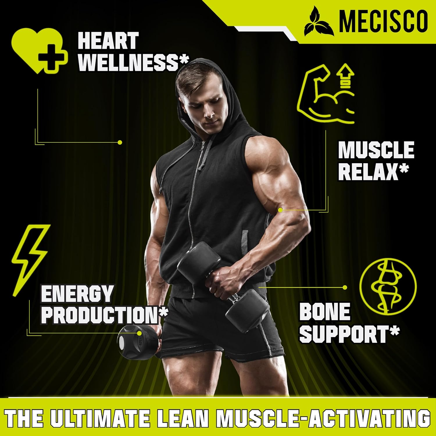 15500Mg Magnesium Complex Supplement Added Organic Spinach Leaf, Organic Swiss Chard Leaf, Okra Leaf, Quinoa & Black Bean - 150 Capsules for 75-Day Supply - Brain Support, Restful Mood & Immunity