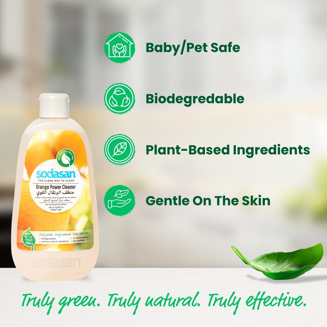 Sodasan Orange Power Cleaner, 500 Milliliters (Pack of 2) image number 5