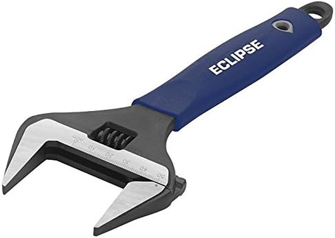 Spear & Jackson Wide Jaw Adjustable Wrench, 200 Mm, Grey