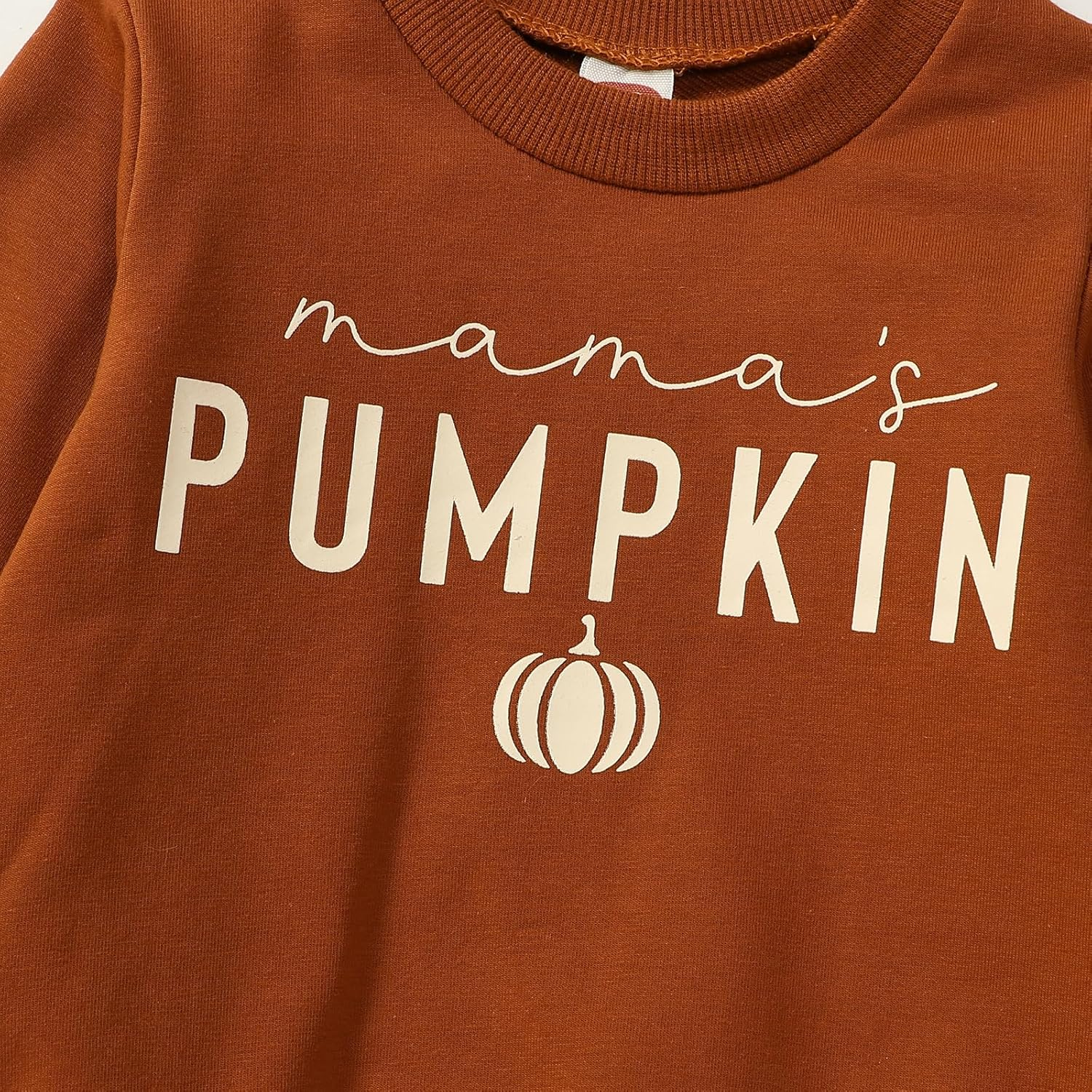 Omkzanbi Mama & Mamas Pumpkin Fall Sweatshirt Long Sleeve Pullover Halloween Thanksgiving Mommy and Me Family Matching Outfit image number 6