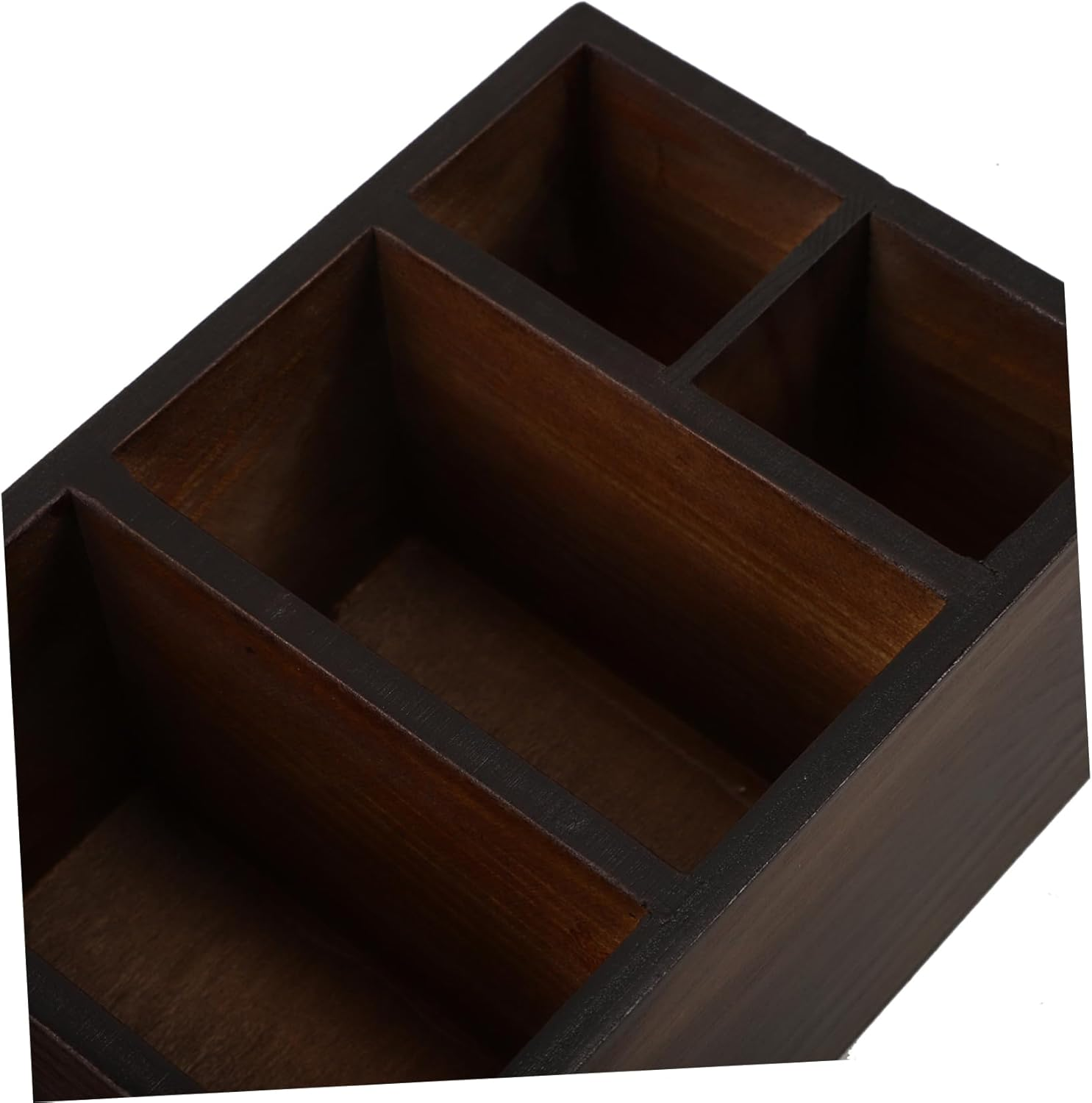 VICASKY Wooden Nail Drill Bit Holder Storage Box Nail Tech Supplies Organizer Manicure Tools Kit