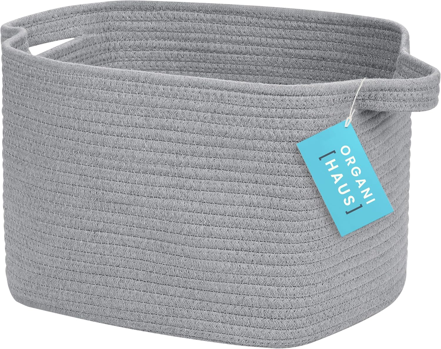 Organihaus Storage Basket for Children'S Room & Living Room, Braided Cotton Basket with Handle, Laundry Hamper for Blankets, Toys, Clothes, Foldable & Stable - 50 X 33 Cm, Rainbow