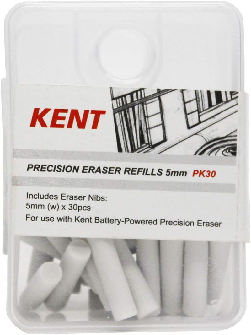 Kent Precision Eraser Refills, 5 Mm (Pack of 30)