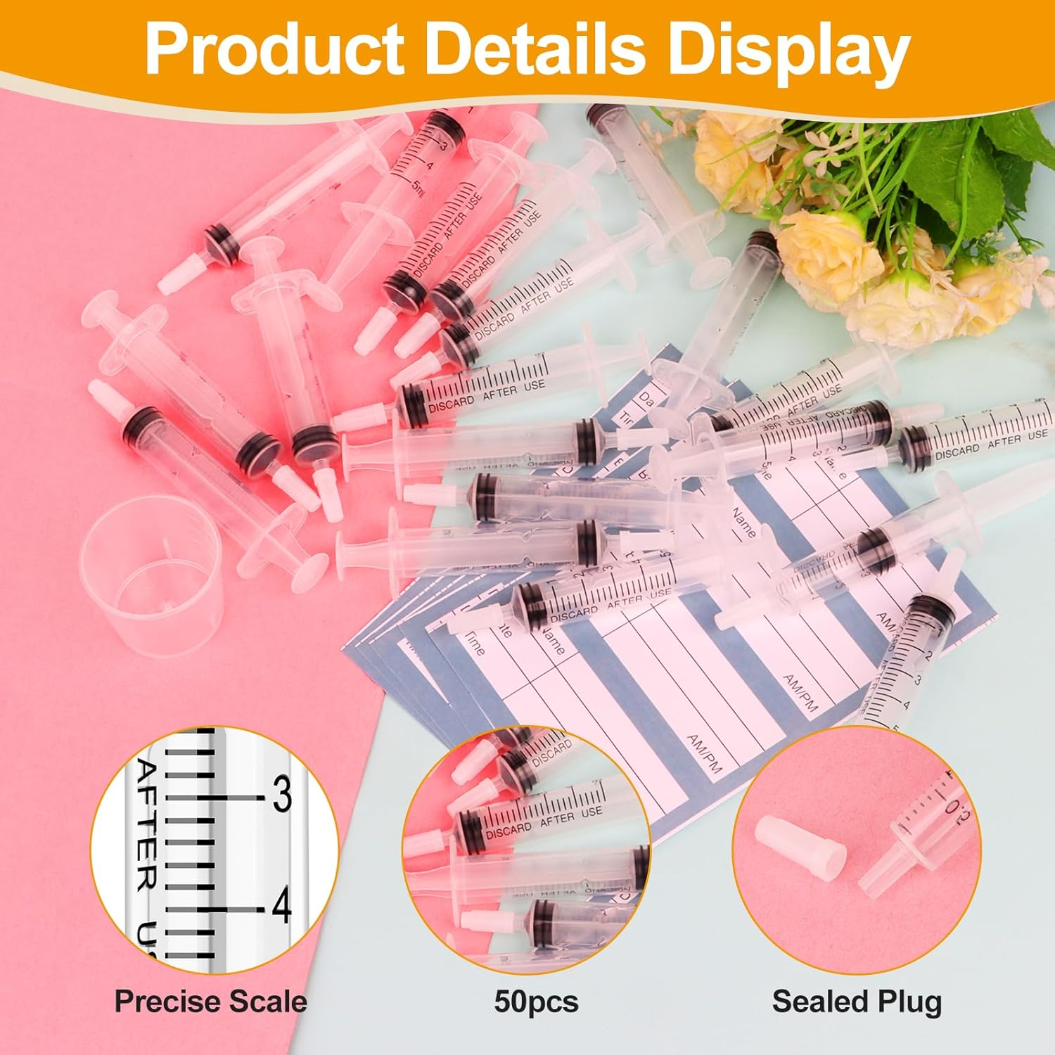 20 Pcs Colostrum Collection Kit,1Ml Colostrum Syringe with Protective Cap,Breast Milk Collector Breastfeeding with 2 Measuring Cup and 20 Stickers,Colostrum Harvesting Kit for Breastfeeding image number 6