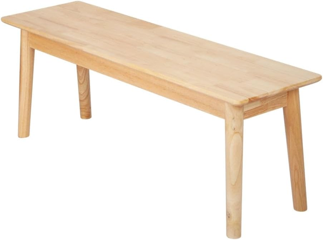 LEVEDE Wooden Dining Bench Chairs, Table Bench for Dining Room, Living Room, Hallway, Park, Load up to 250Kg (120 X 35 X 45Cm, Color Oak)