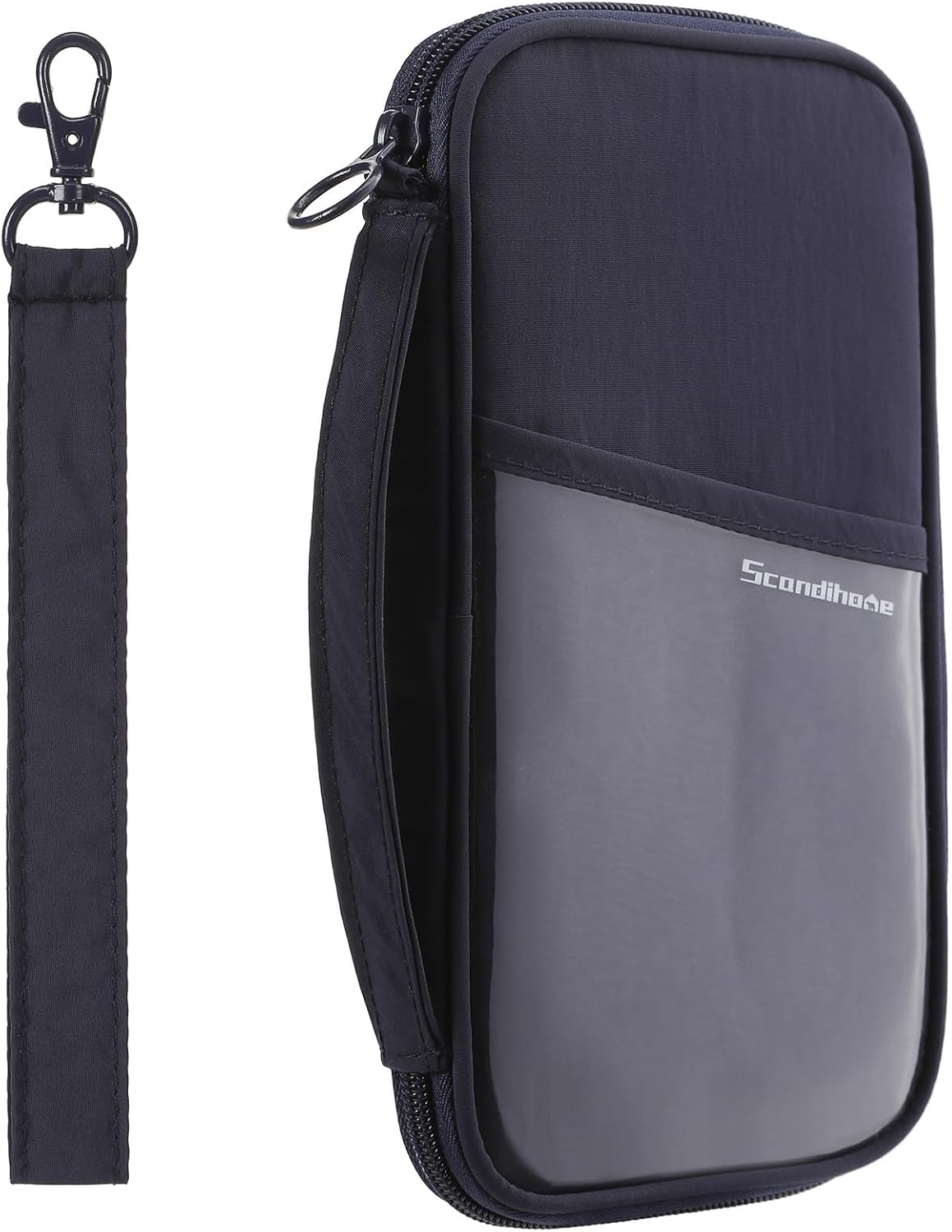 SEPWIK Travel Passport Wallet RFID Family Passport Holder with Hand Strap, Waterproof Travel Document Organizer for Credit Card, Boarding Pass, ID, Money, Flight Tickets Scandihome Series - Green image number 7