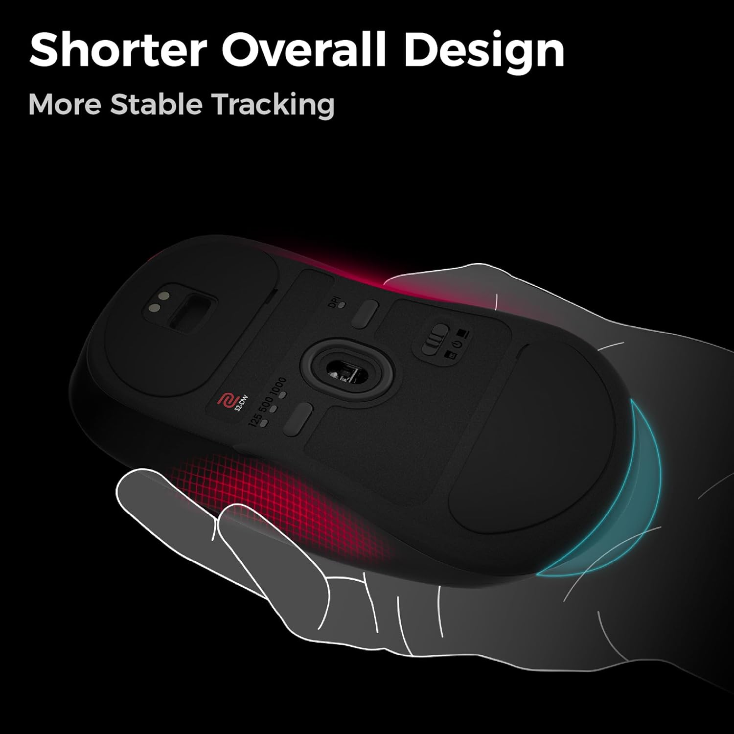 Benq Zowie S2-DW Wireless Mouse for Esports Sports Science Upgraded 4K Receiver 65G Balanced Driverless 3950 Sensor 4K Recall Rate image number 2