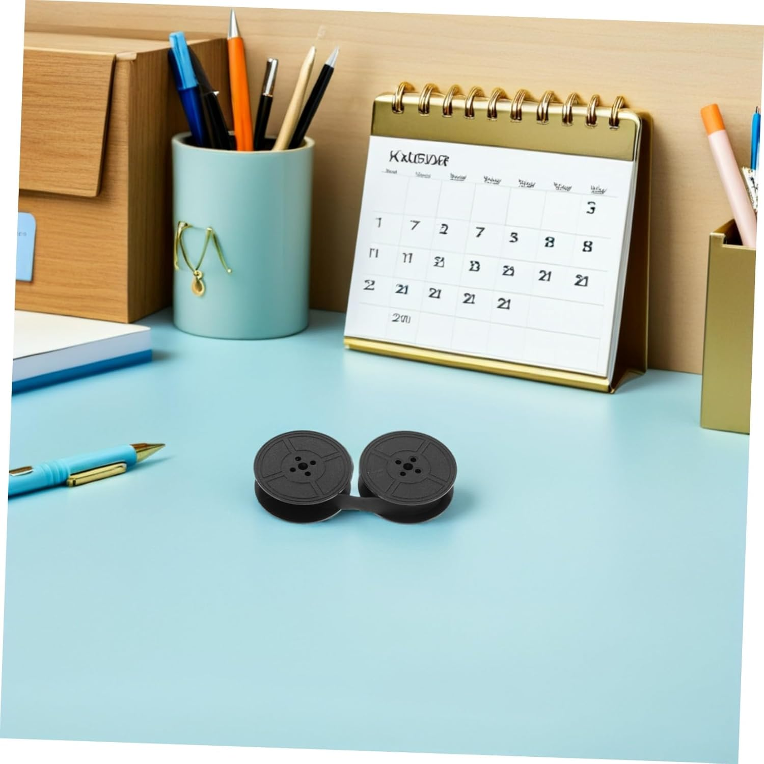 CAXUSD 3Pcs Twin Spool Typewriter Ink Ribbon Replacement for Models Nylon Compatible with Vintage Manual Typewriters for Home Office Use image number 3