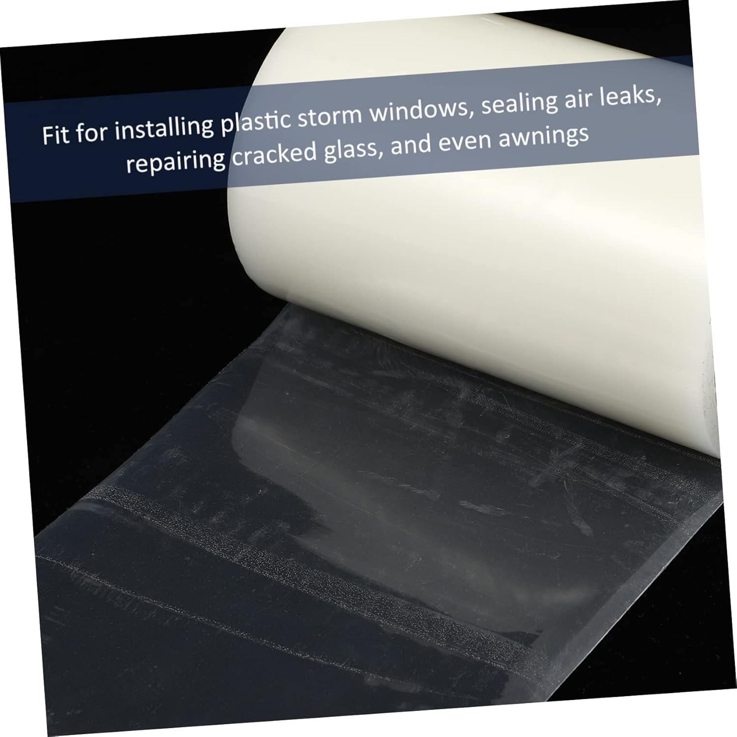 CHILDWEET 2Rolls Polyethylene Greenhouse Repair Tape Strong Sealing Tape Uv Resistant Wide for Rain Leak Repair image number 2