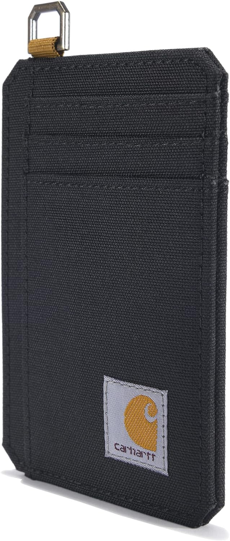 Carhartt Men'S Adult Black CORDURA Nylon Duck Slim Front Pocket Wallet, Water Resistant image number 5