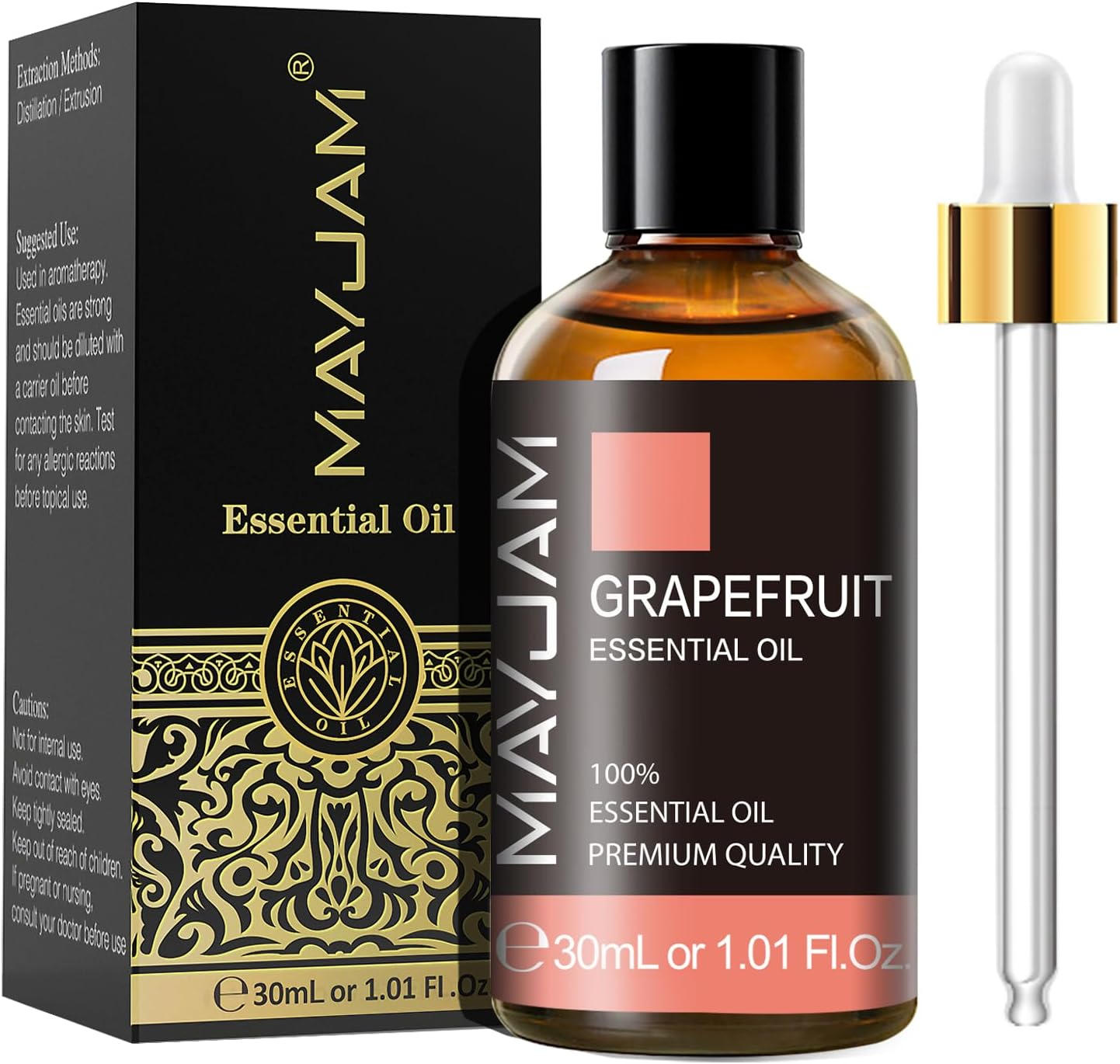 MAYJAM Grapefruit Essential Oil, 30Ml/1.01Fl.Oz Premium Grapefruit Oils for Diffuser, Candle Soap Making, Long Lasting Scents image number 4