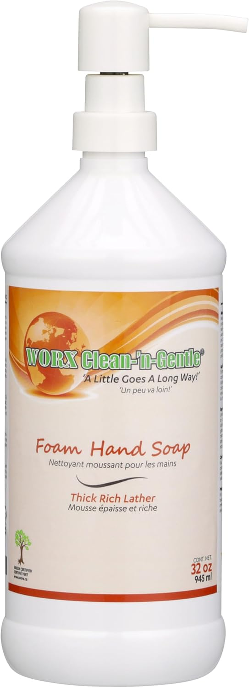 Worx Clean-'N'-Gentle Foam Hand Soap 32 Oz. (945 Ml) for Use in Industrial, Commercial and Residential Applications. image number 2