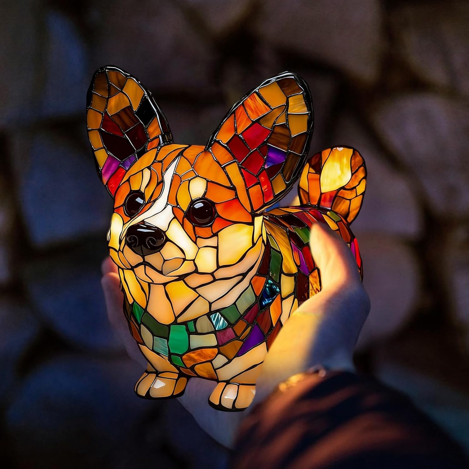 TZQFROCE Corgi Lamp Cute Vintage Table Lamp Dog Series LED Lamp Pet Decorative Lamp 3D Table Lamp Home Decor for Bedroom Lighting for Dog Lovers