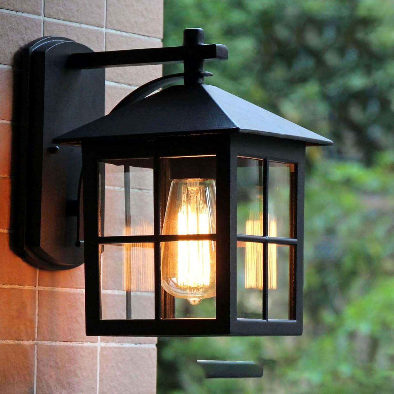 Wall Mount Porch Wall Lantern IP65 Weatherproof with Lamp Outdoor Wall Porch Light Exterior Outdoor House Lights Wall Lighting