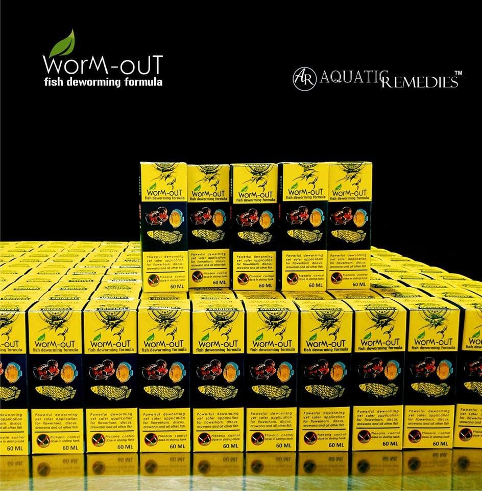 Aquatic Remedies Worm-Out Fish Deworming Formula, 60ML for Flower Horn, Discus, Arowana and All Other Fish image number 4