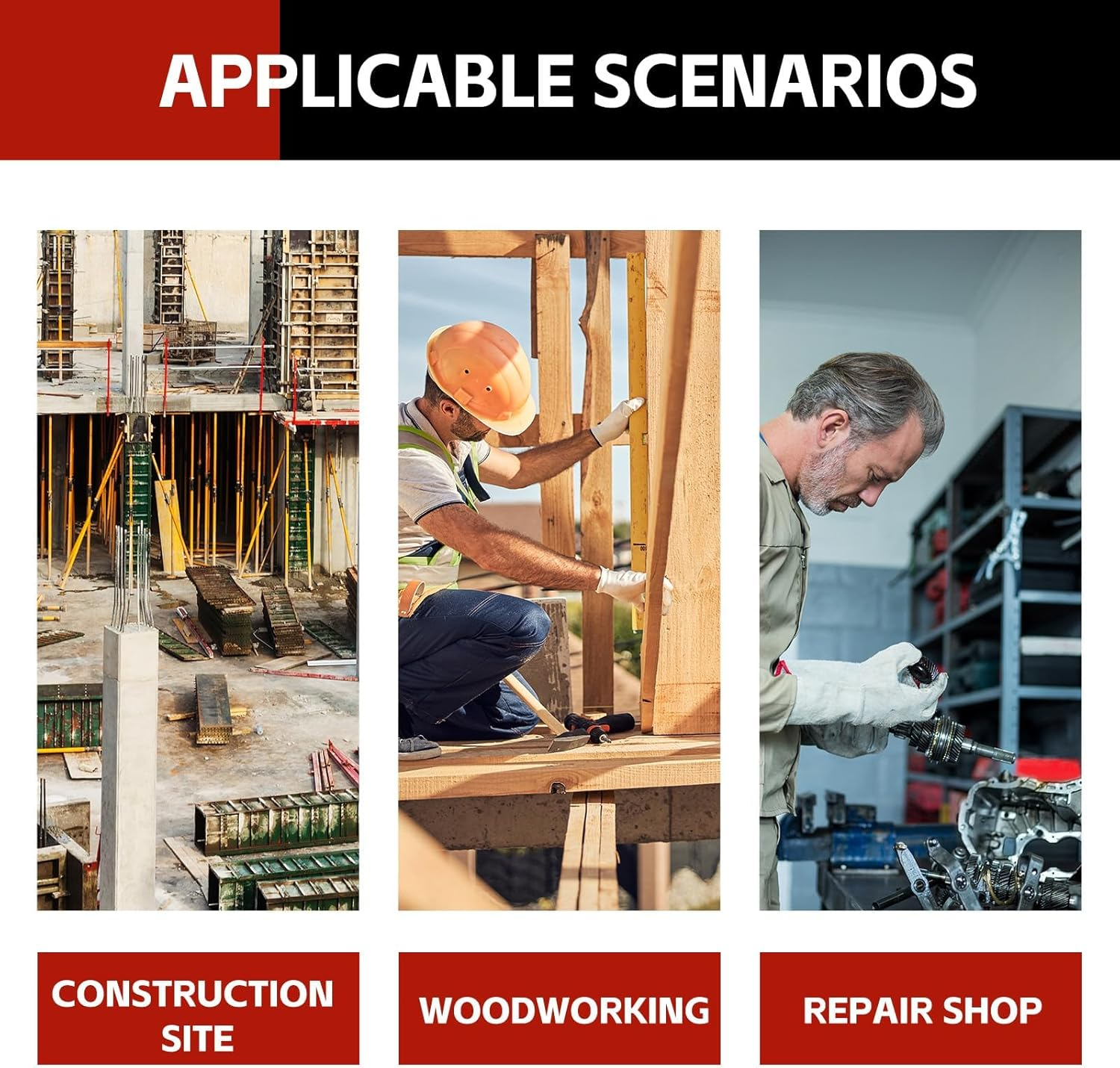 COGNATIVE 3/4" Pipe Clamp for Woodworking Heavy Duty Cast Iron Quick Release Pipe Clamps with Stand Home Improvement, Workshop and Construction Site image number 4