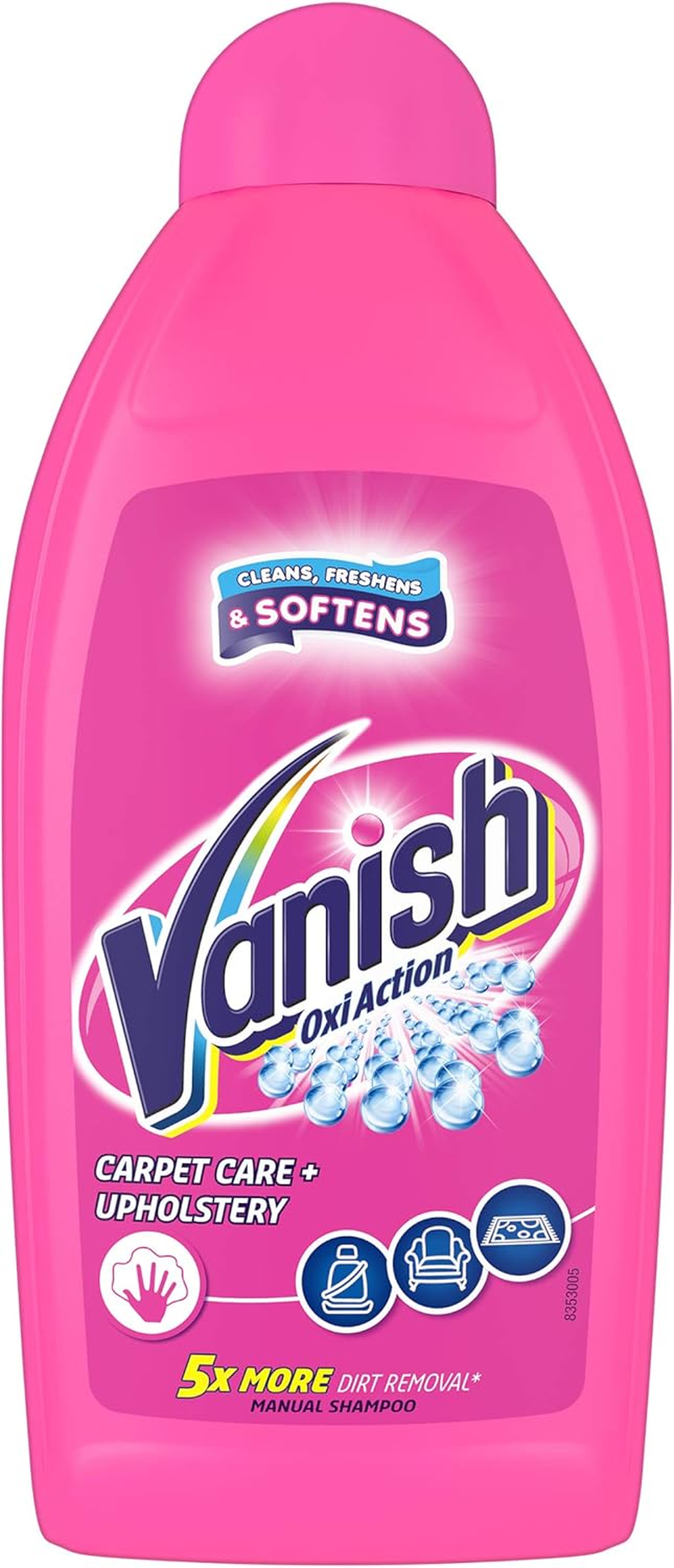 Vanish Hand Shampoo Clean and Fresh Large Area Carpet Cleaner 450 Ml - Pack of 3 image number 4