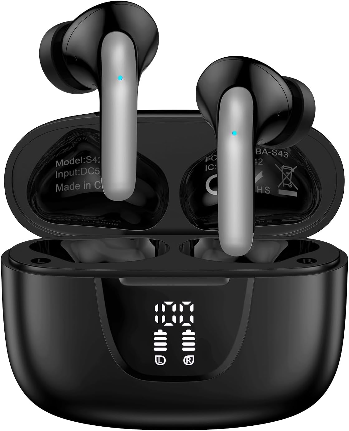 Samsung Earbuds Wireless,Bluetooth 5.3 Headphones for Samsung Galaxy A17 A16 A36 A56 S25 FE Ultra S24 S23 S22 S21 Z Fold 7 Flip7, 60H in Ear Buds Noise Cancelling Earphones IPX7 Waterproof LED Display image number 6