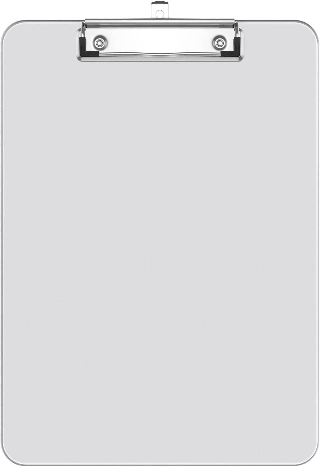 Rimilak 8.5 X 11 Plastic Clipboards Set of 2, Low Profile Metal Clip, Translucent Board, 12.5 X 9 in Letter Size, Office Supply, Back to School, Orange