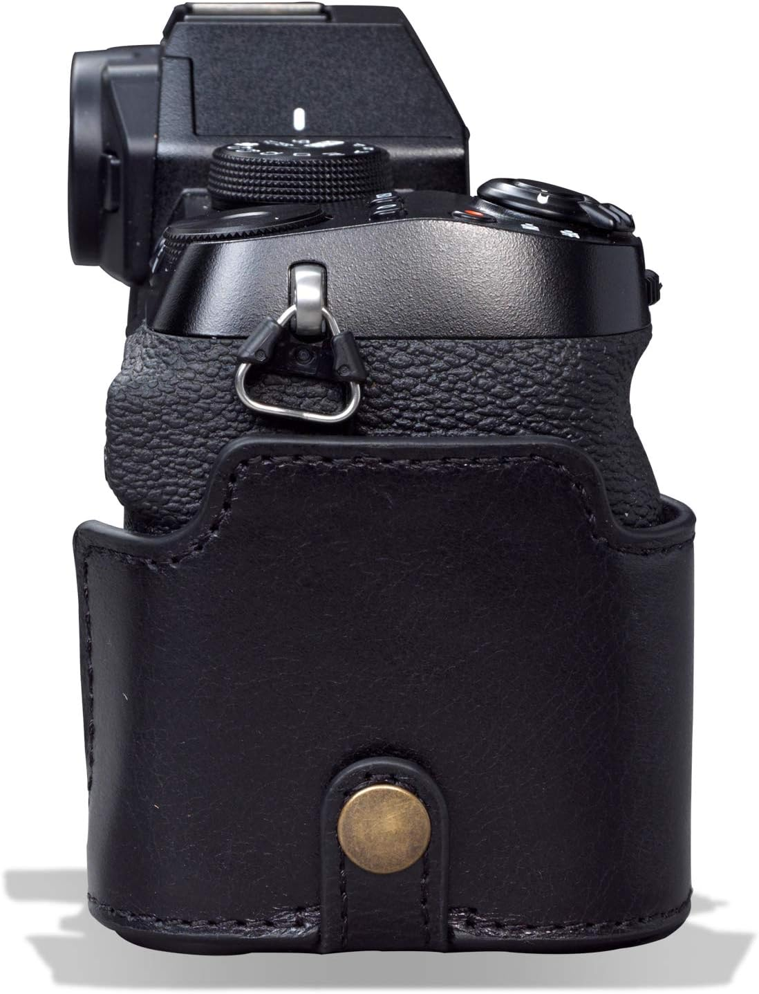 Megagear Ever Ready Genuine Leather Camera Half Case Compatible with Fujifilm X-S10 - Black image number 2