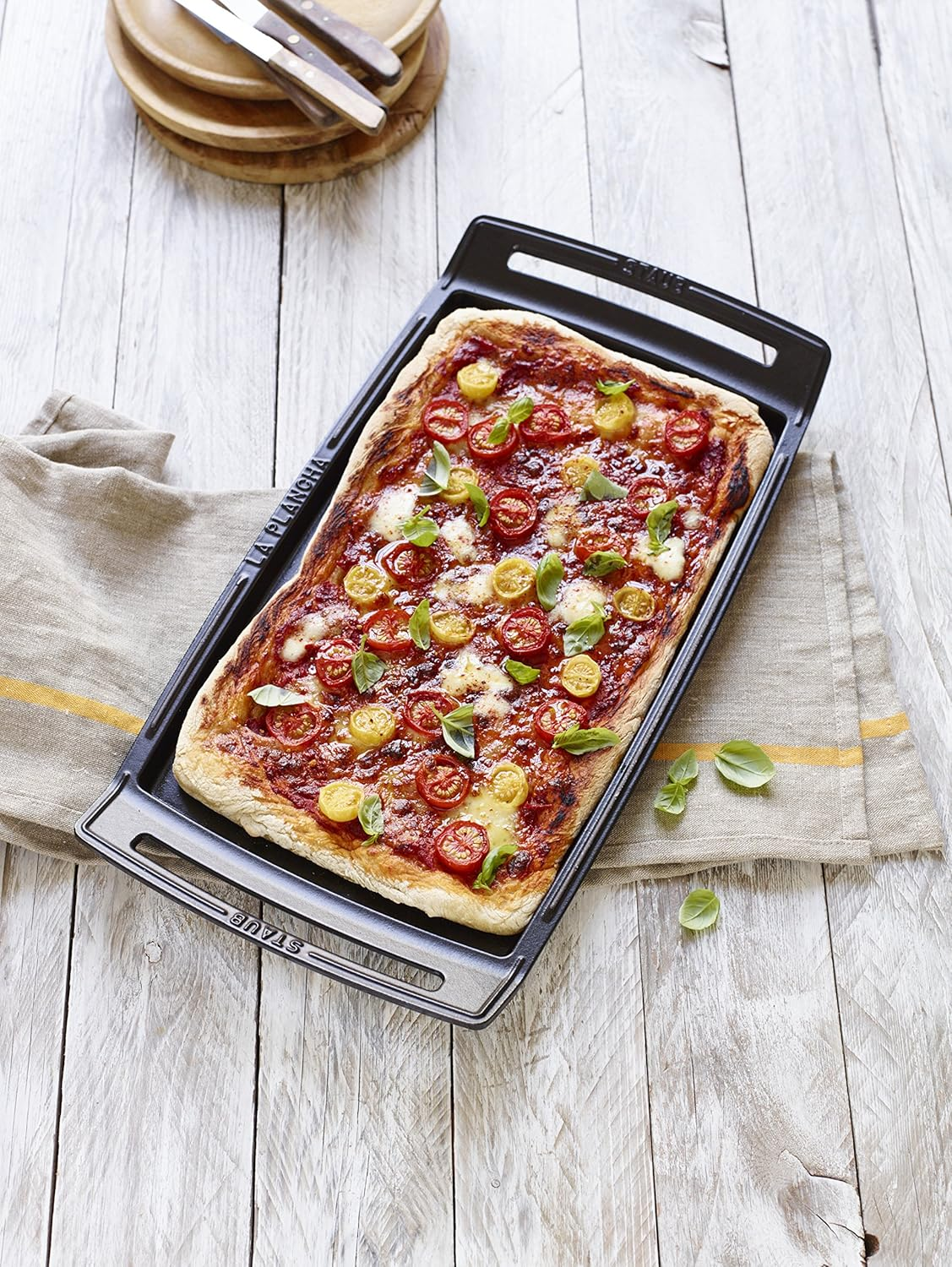 STAUB, Le Plancha Rectangular, Cast Iron, Black image number 2