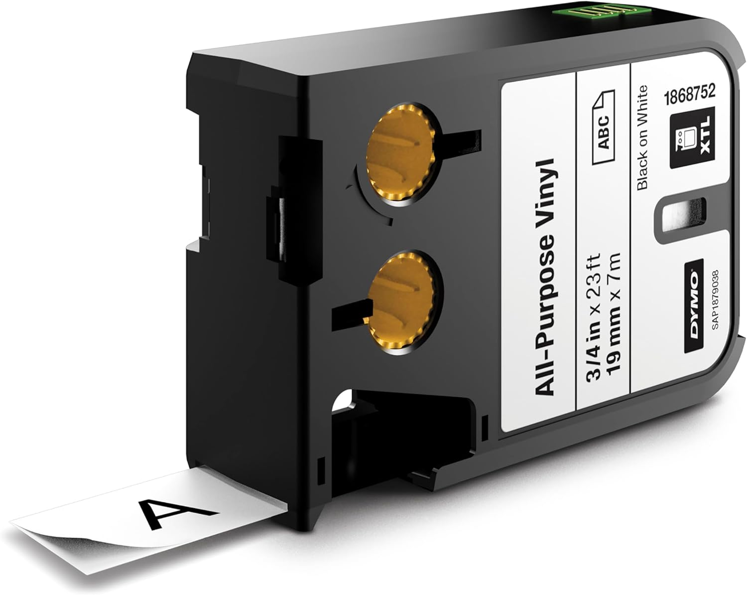 Dymo XTL All-Purpose Vinyl 1/2" (12 Mm) - Black on White