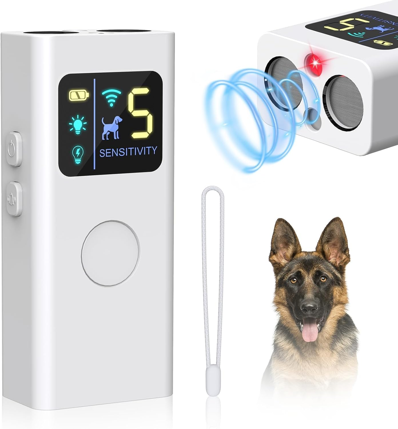 Anti Barking Device for Dogs, Multi-Functional Dog Bark Deterrent Devices up to 30 Ft Effective Control Range,3 Modes & LED Light Ultrasonic Dog Trainer,Safe for Human & Dogs image number 4