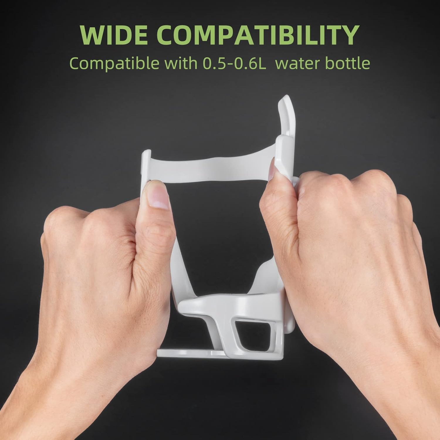 ROCKBROS Bike Water Bottle Holder Lightweight Bottle Cage Slide Entry Bicycle Cup Holder Adjustable Drink Holder Rack for MTB Road Bike - Black image number 7