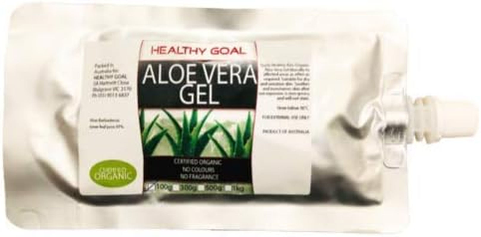 Australian ALOE VERA GEL 100G Certified Organic Skin DIY Ingredient Premium