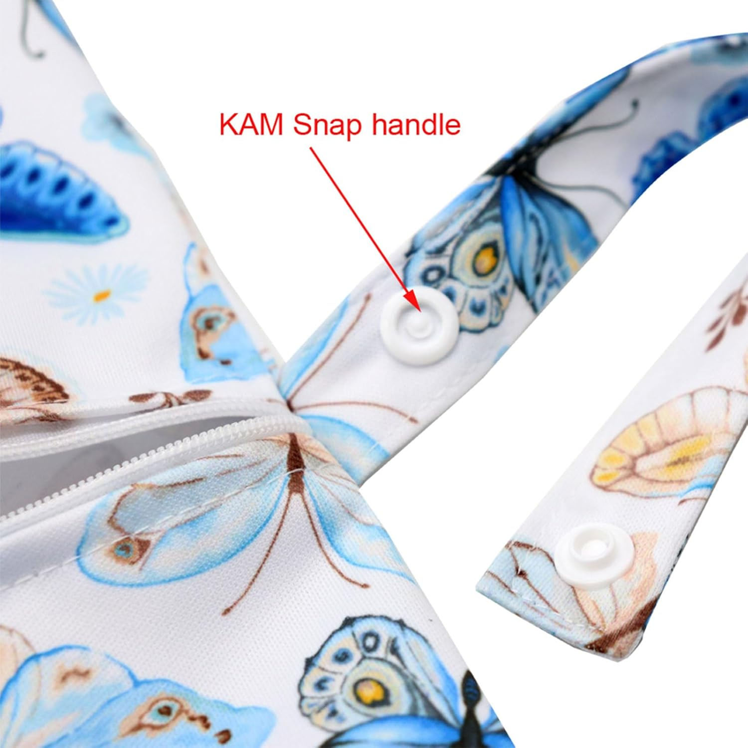 Versatile Baby Diaper Bag Cartoon Print Wet Dry Nappy Zipper Handbag Carry Pack for Travel & Organization image number 5