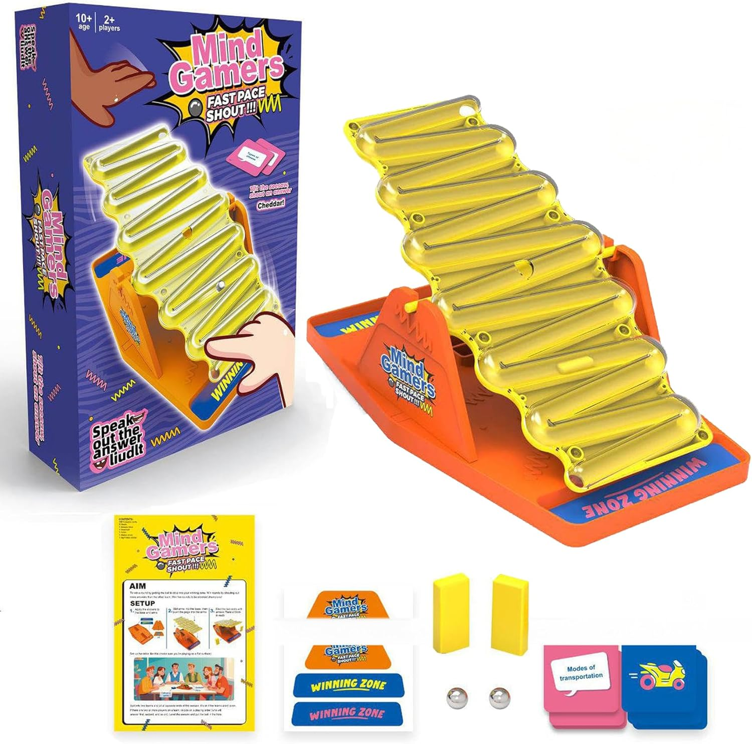 TISSNANY Tilt 'N'Mind Gamers : Fast-Paced Family Board Game for Kids & Adults Ages 8+ - Interactive Party Game for Family Game Night, Award-Winning Fun Strategy Game image number 5