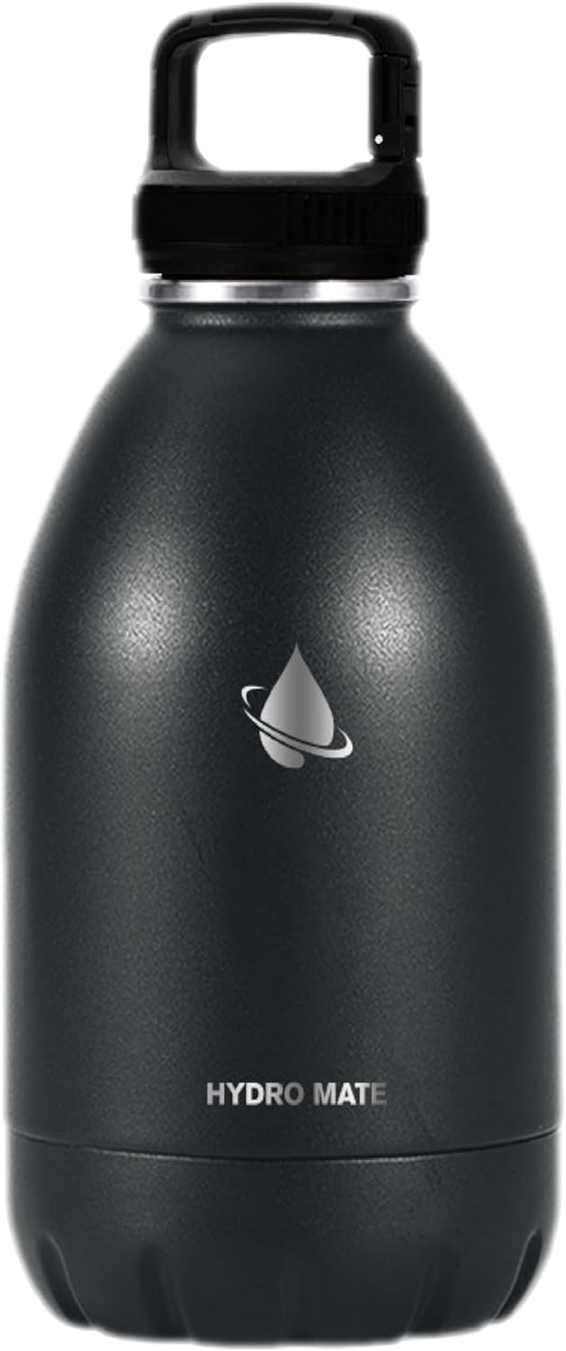 Hydro Mate Extra Large Stainless Steel Water Bottle (Black, 3800Ml) - Double Wall Vacuum Insulated, Long Hours Temperature Retention, Anti-Sweat, Bpa-Free Lid, Durable Powder Coating&hellip;