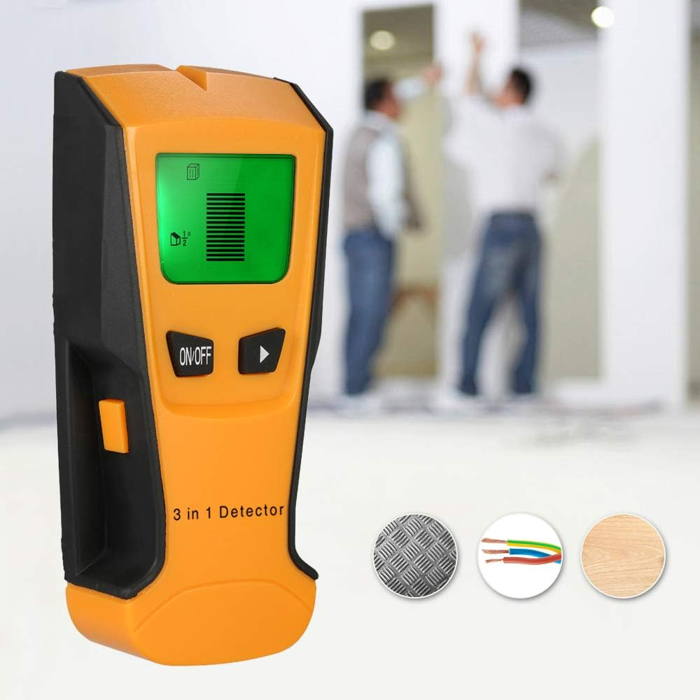Wall Tester, Stud Finder 3 in 1 Multi-Functional LCD Digital Wall Detector, Metal Wood AC Cable Live Wire Scanner image number 5