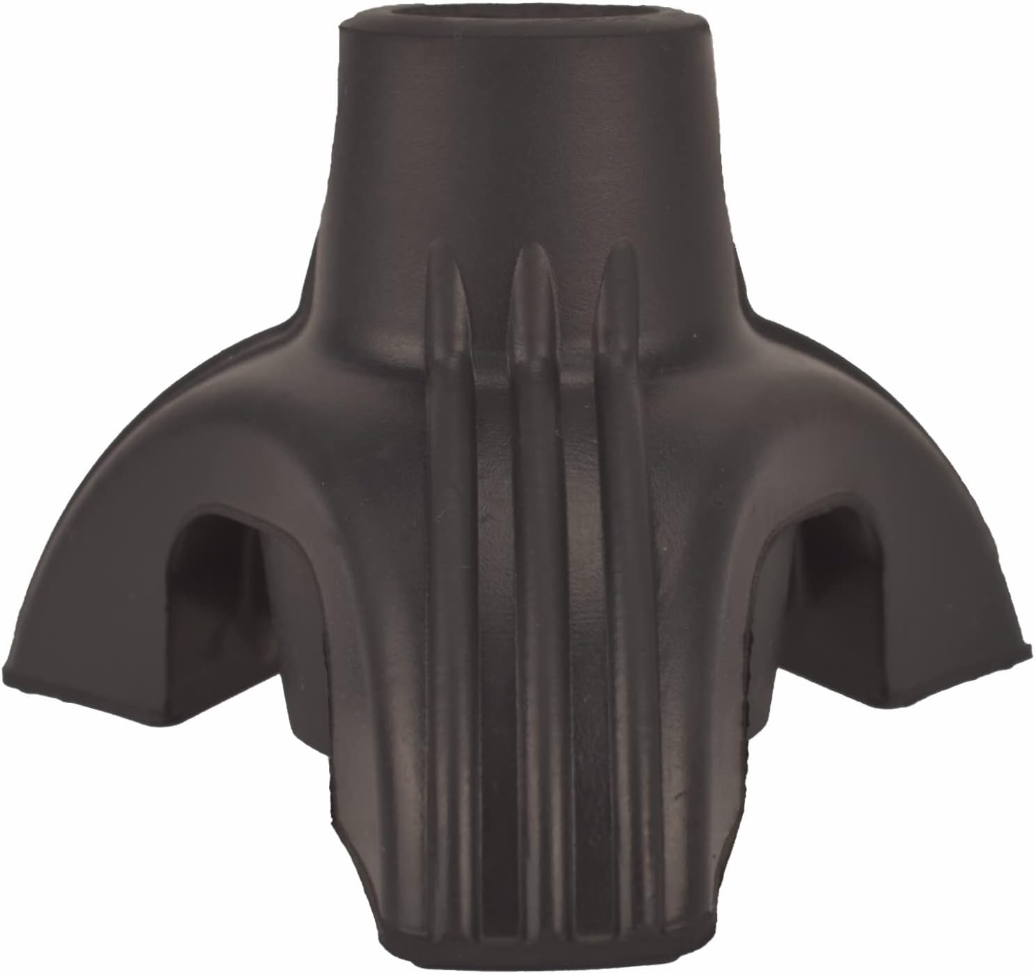 Walking Stick Tips 2 PCS, Non-Slip Cane Pad, Triangle Tip, Accessories Replacement, Thickened Natural Rubber Foot Pads, Black (2 Count) image number 2