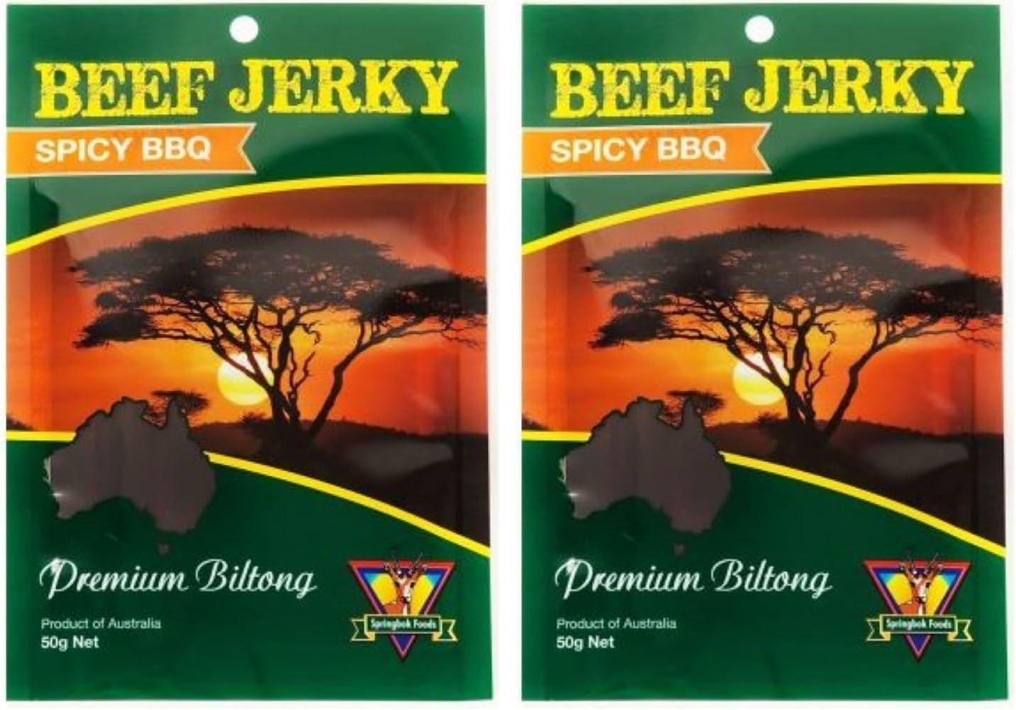 Springbok Foods Spicy BBQ Beef Jerky 50 G image number 1