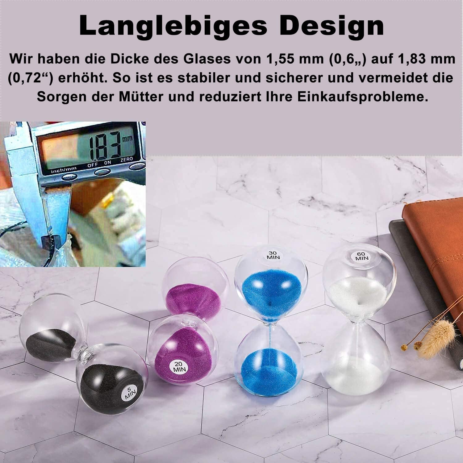 Suliao Hourglass Sand Timer, Gold Sand Timer, 20 Minutes Large Hourglass Sand Time for Children, Classroom, Home, Desk, Office Decoration image number 2