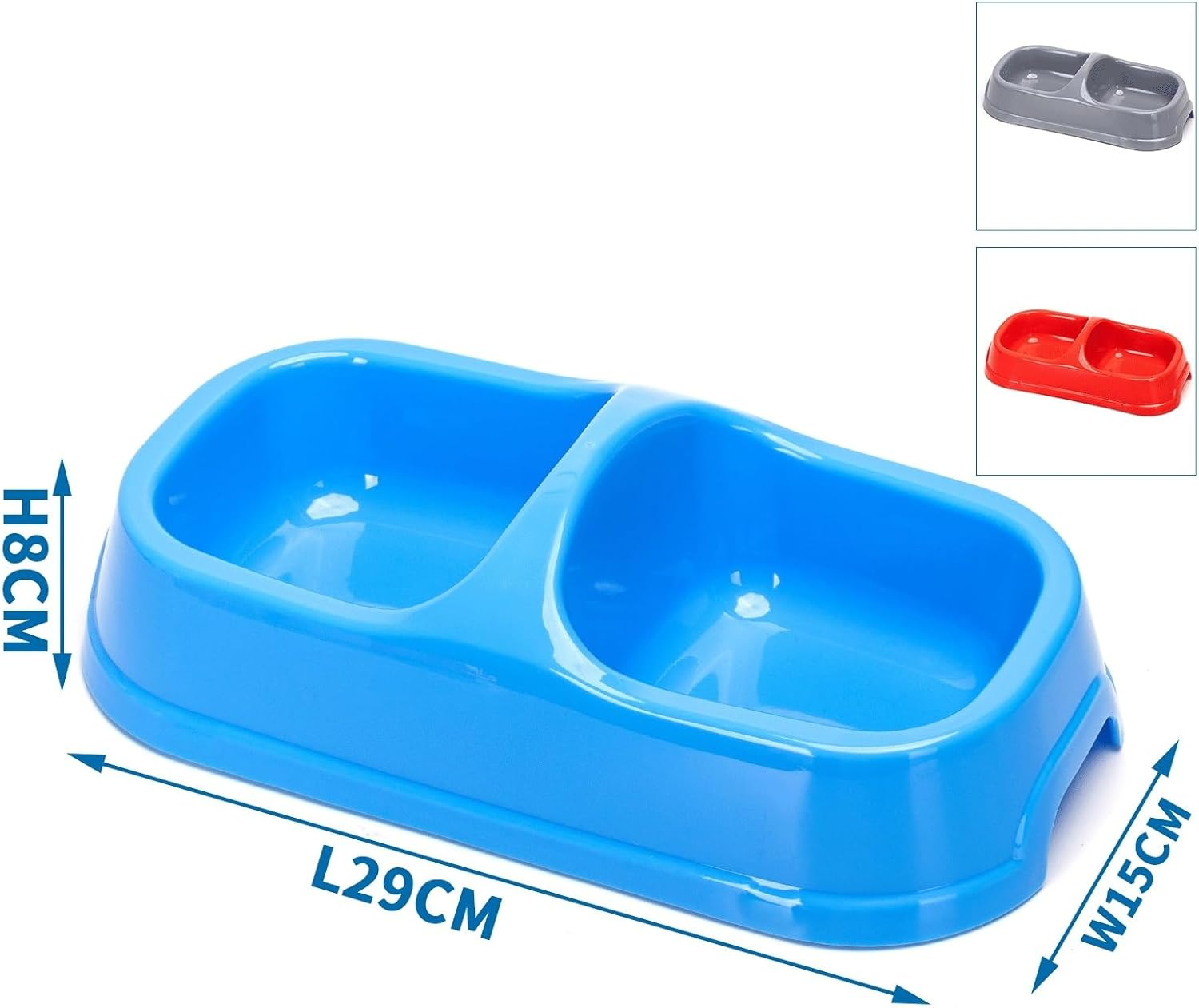 Double Pet Bowl, Stainless Steel Design & Non Slip Pet Bowl Ideal for Dog and Cat Food and Hydration image number 3