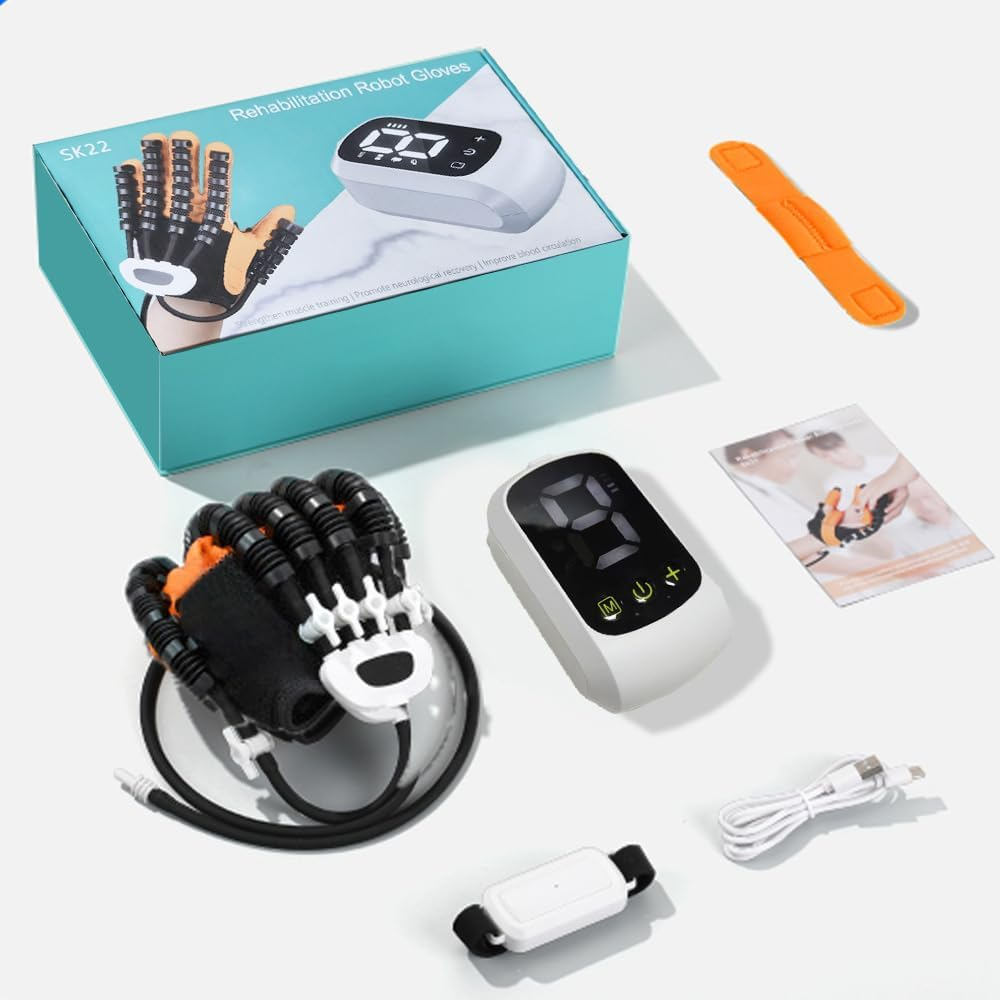 Rehabilitation Robot Glove for Stroke Recovery, Robotic Hand Therapy Glove for Hand Fingers Strength Training Device for Hemiplegia for Hand Mobility & Rehab Training (Left Hand-M) image number 3