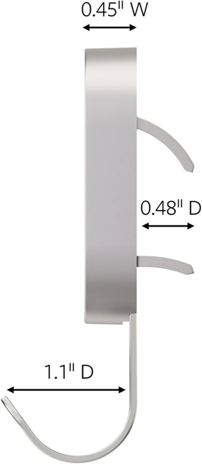 3M 3DH15SLV-2ESF Claw Hooks, Medium, Silver image number 3