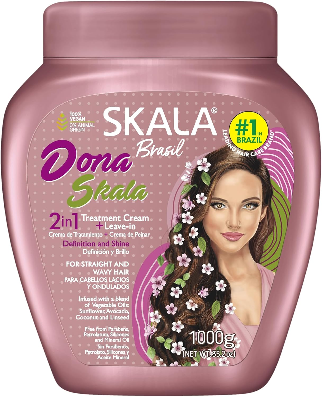 Skala Super Pot Dona Skala 2 in 1 Combing Treatment Cream & Leave-In 1000G (35.2Oz)