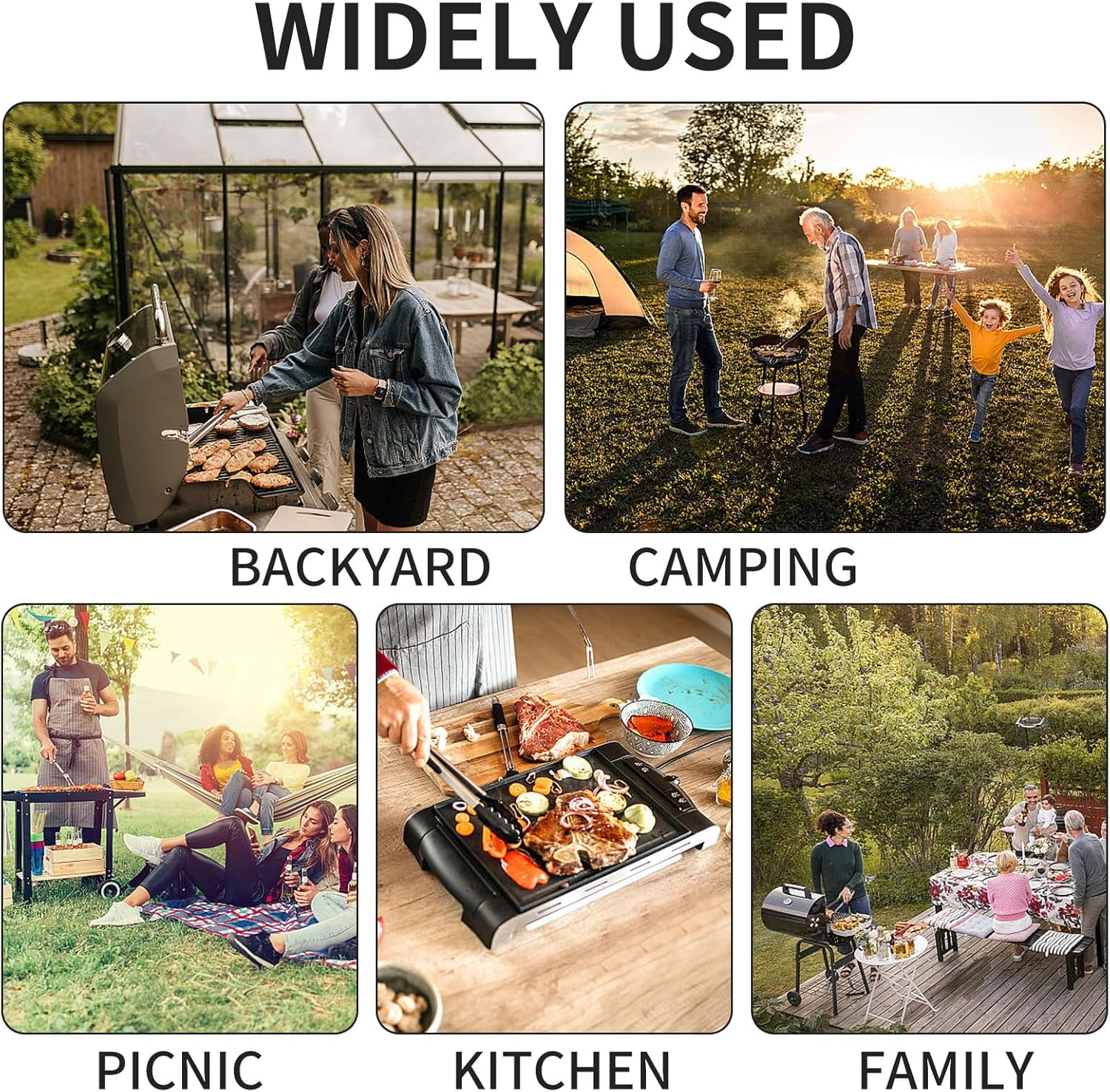 Latiret Griddle Accessories Kit, 24Pcs Grilling Accessories Set for Blackstone and Camp Chef, Flat Top Griddle Accessories Set with Scraper, Enlarged Spatulas, Basting Cover, White Elephant Gifts image number 6