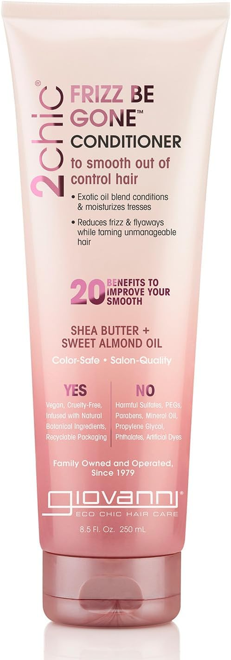 GIOVANNI 2Chic Frizz Be Gone Conditioner, 250Ml image number 2