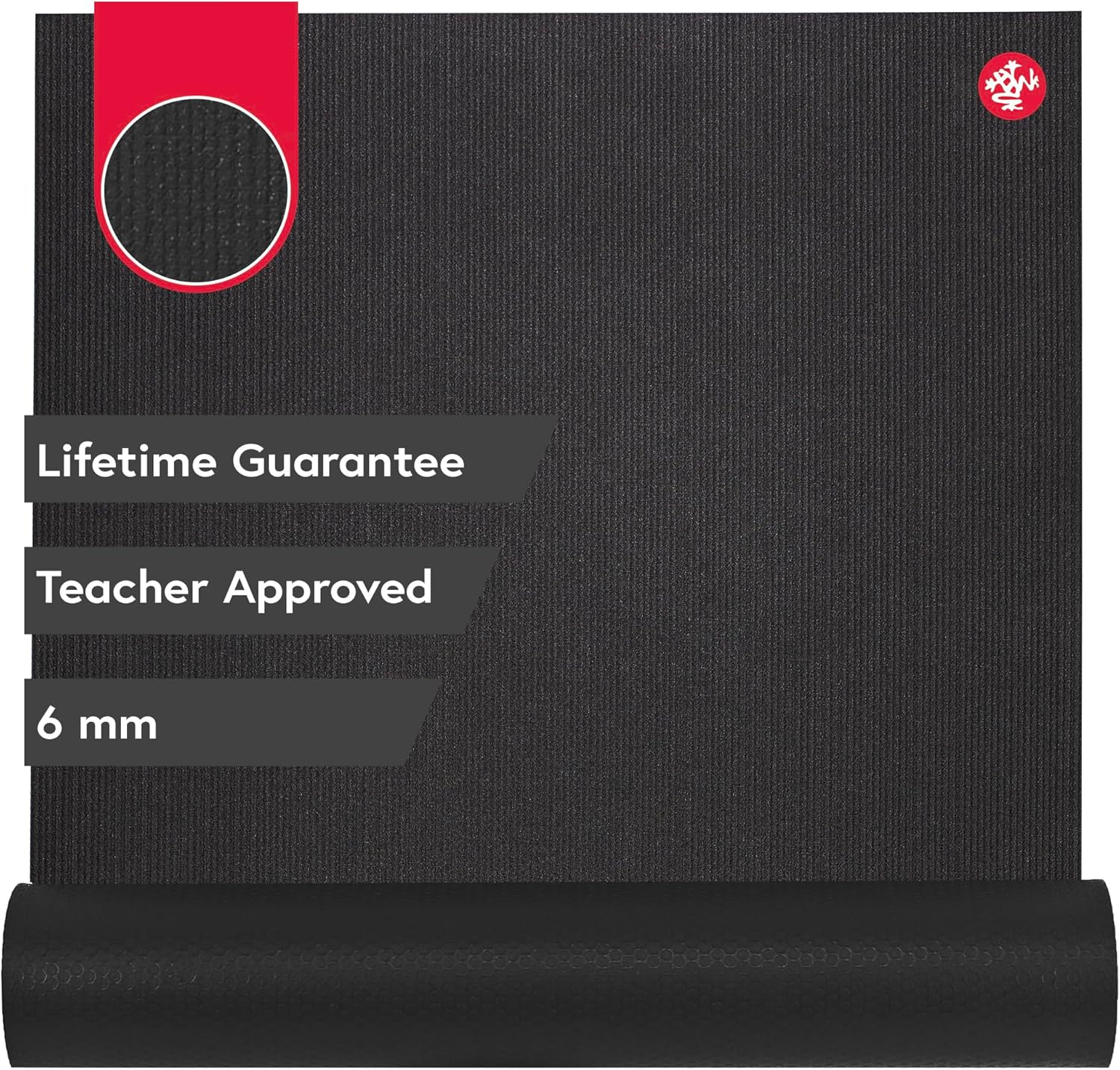 Manduka PRO Yoga and Pilates Mat - 71", Black Magic image number 3