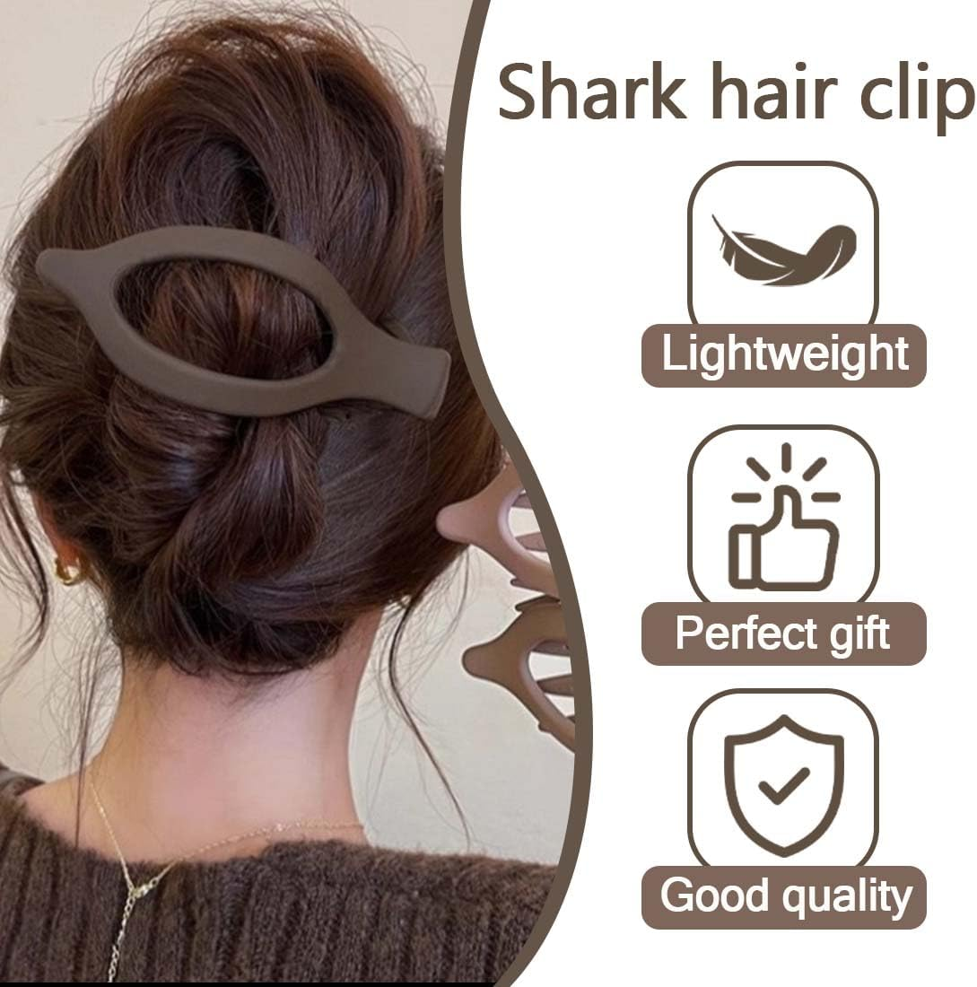 BQRKOTM Pack of 6 Flat Hair Clips Women'S Flat Hair Claws Women'S Hair Clips Large Hair Clip for Thin Thick Hair, Flat Hair Claw Clip for Lay down and Drive image number 1