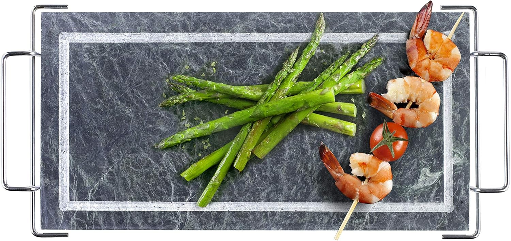 Ibili Stone Grill Set, Stainless Steel, Grey/Silver, 37 X 18 X 12 Cm image number 6